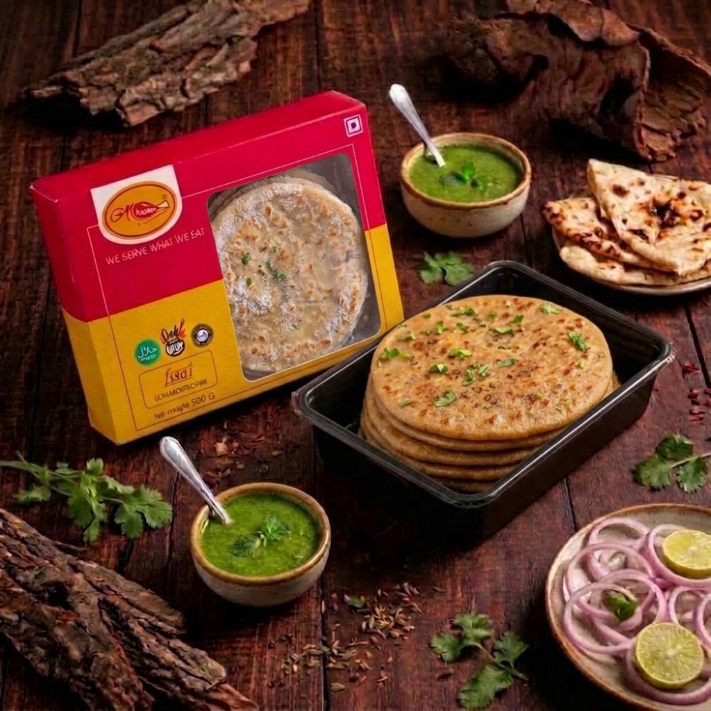 Keema paratha ( 4 pcs in pkt. Per pkt price )